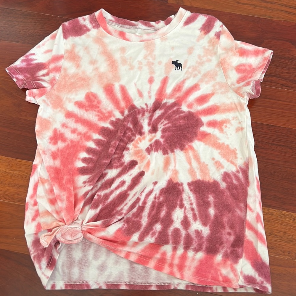 Abercrombie Kids, girl pink and purple tie dye t-shirt